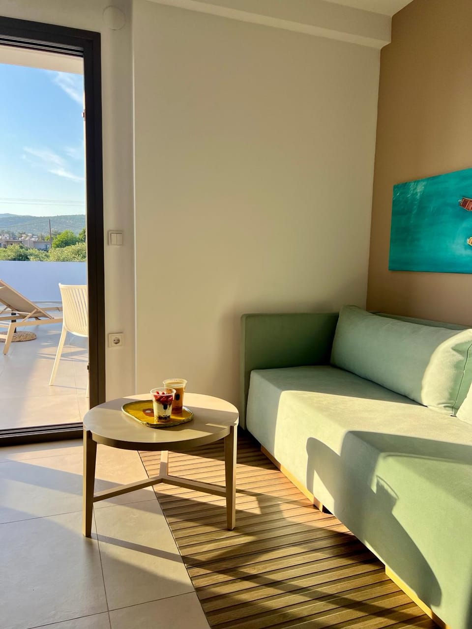 Natural landscape, View (from property/room), Balcony/Terrace, Living room, Seating area