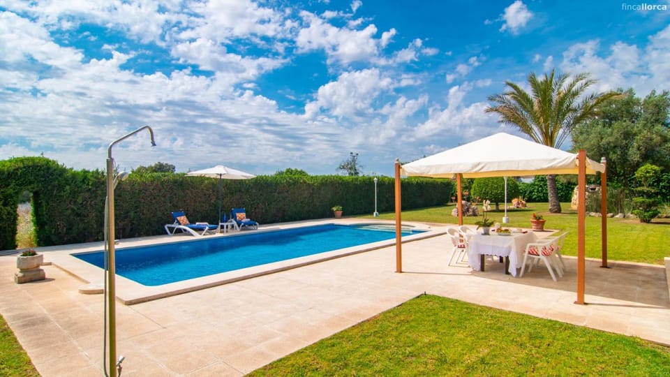 Property building, Living room, Swimming pool