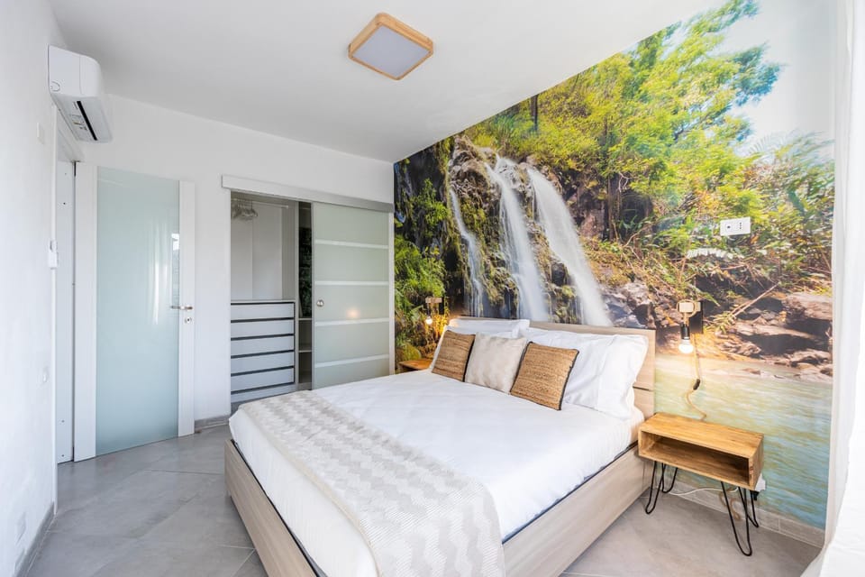 Bed, Natural landscape, Bedroom