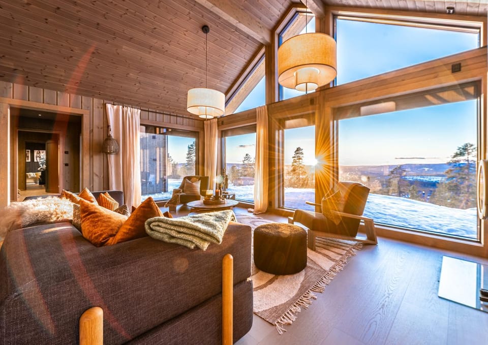Natural landscape, Living room, Mountain view