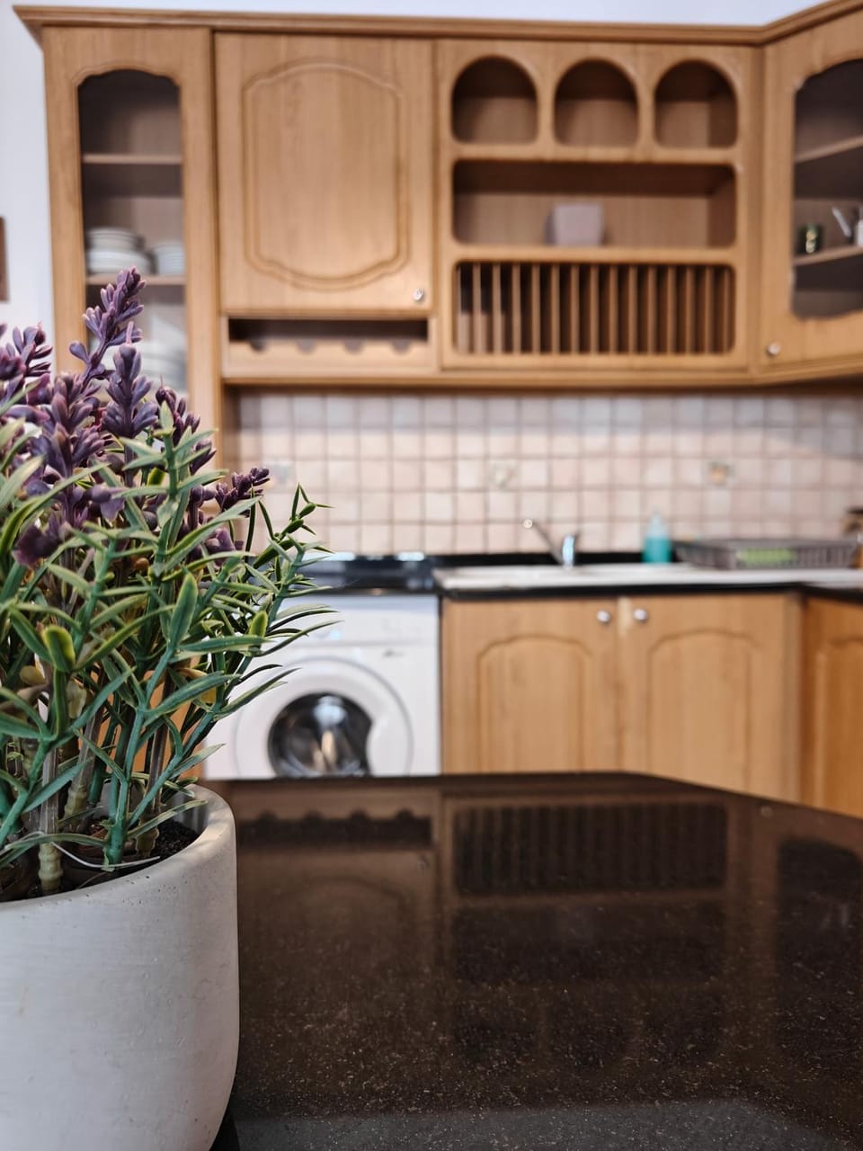 Kitchen or kitchenette, Decorative detail, washing machine