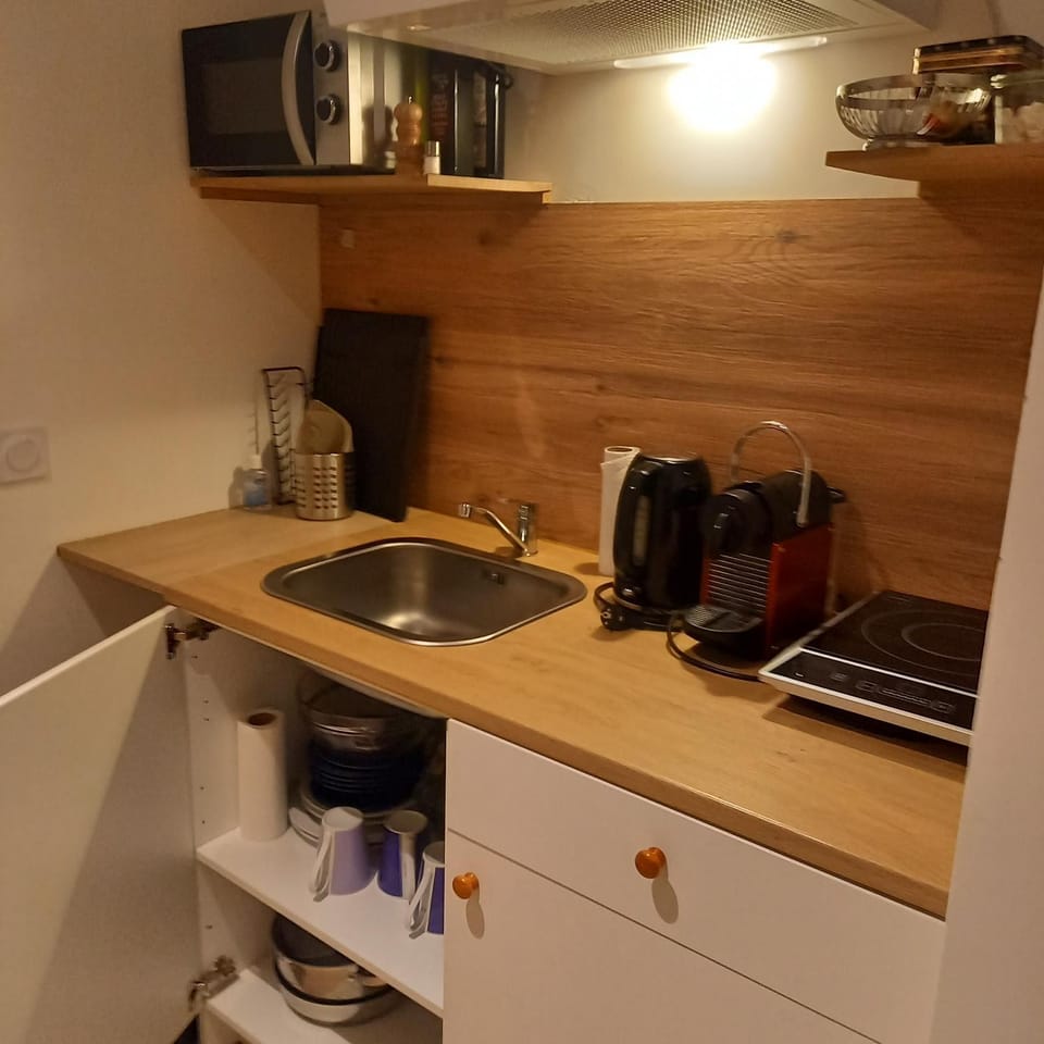 Coffee/tea facilities, Kitchen or kitchenette, minibar, stove