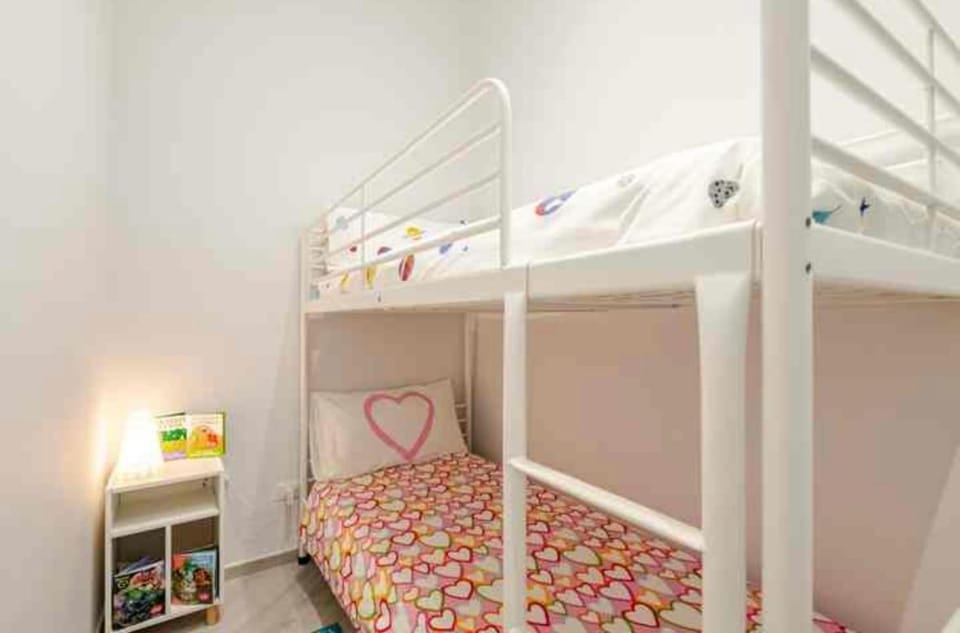 Bed, Photo of the whole room, Bedroom, bunk bed, wardrobe