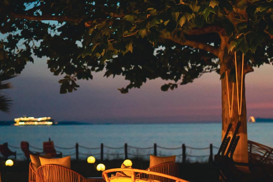 Night, Natural landscape, Sea view