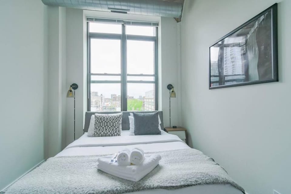 Beautiful 2BR with Smart TV, Gym Access & Parking Close to McCormick Place, Museums & Lake Michigan Apartment in South Loop