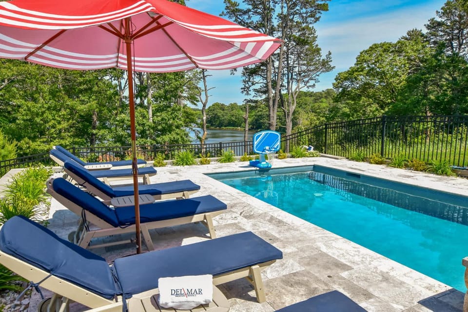 Luxury Waterfront Home w Heated Pool and Hot Tub House in Yarmouth Port
