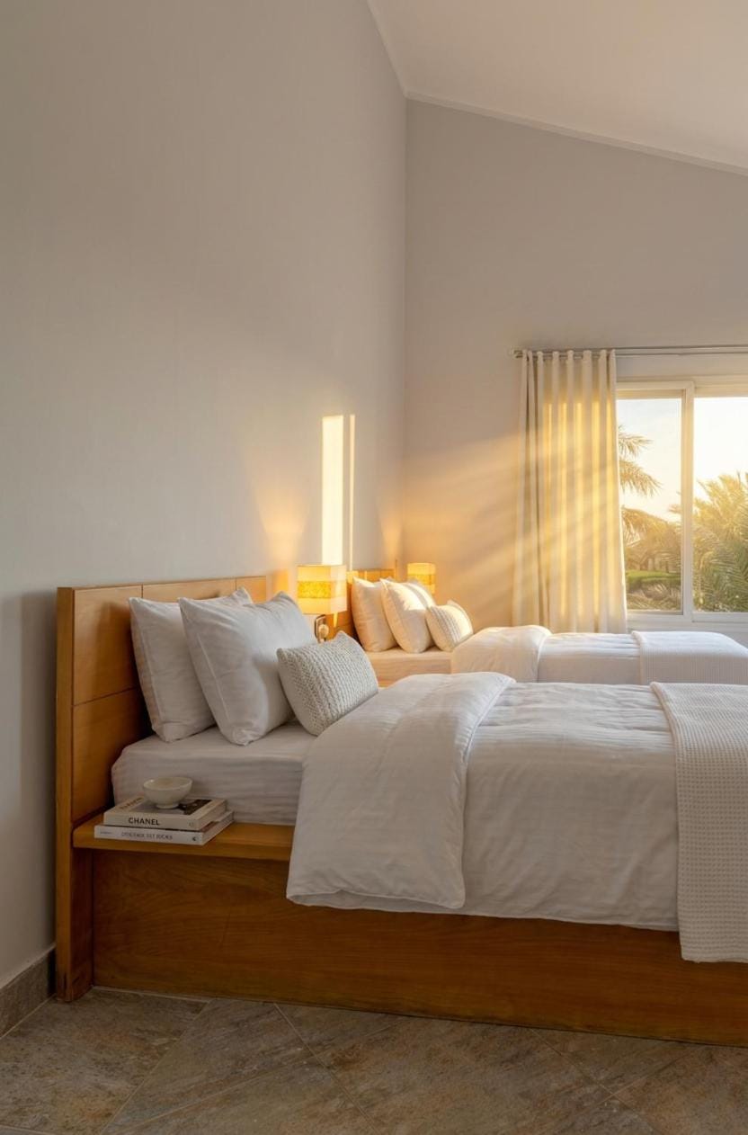 White Villa with open lagoon view Villa in Hurghada