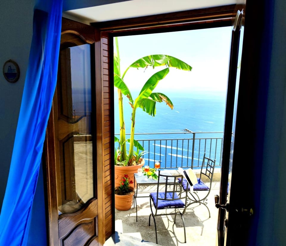 Patio, Day, Natural landscape, Summer, View (from property/room), Balcony/Terrace, Balcony/Terrace, City view, Garden view, Mountain view, Sea view, Sea view, Time of day, furniture