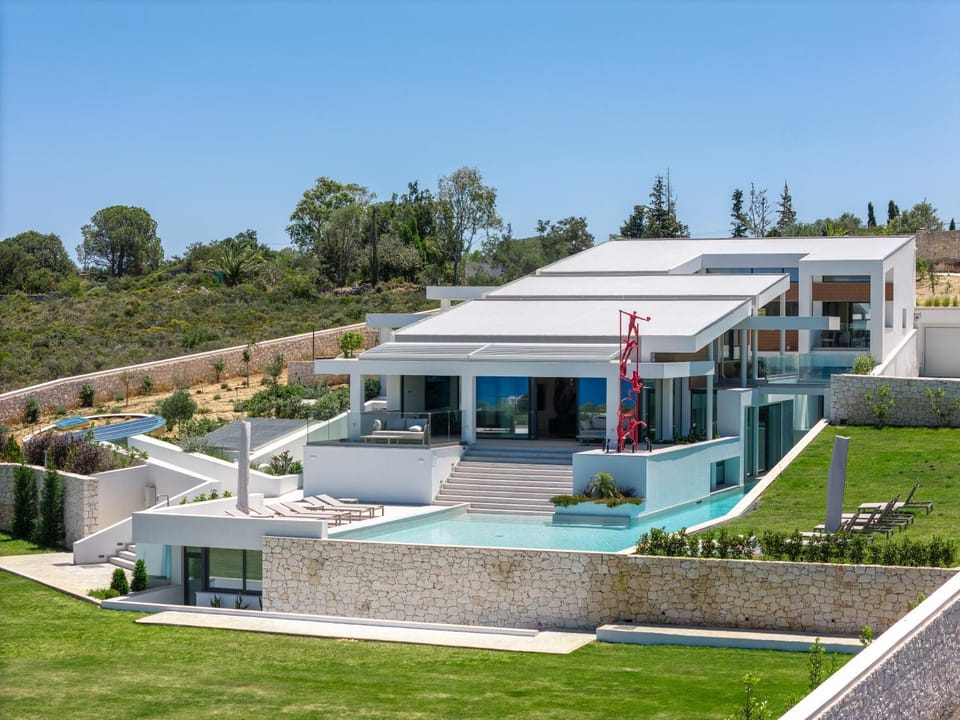 Property building, Natural landscape, Garden, Garden view, Pool view, Swimming pool, sunbed