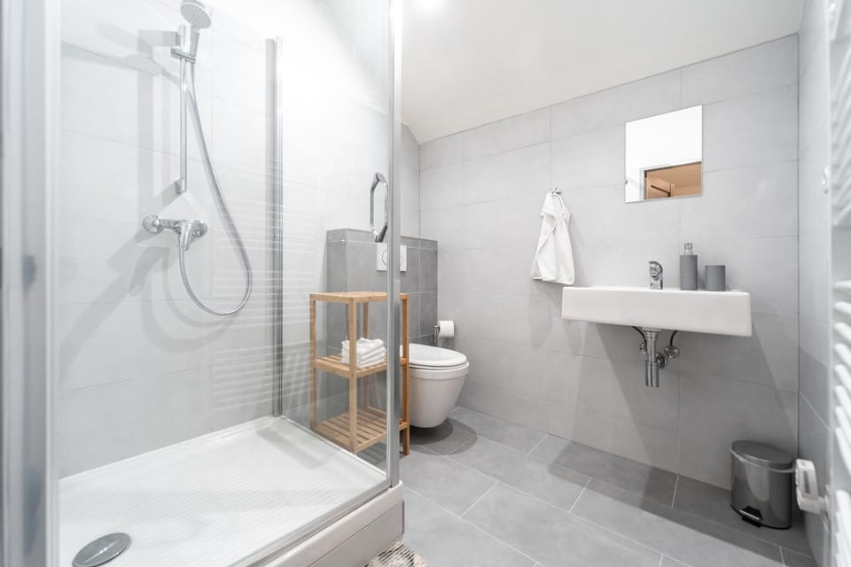Shower, Toilet, Bathroom, towels