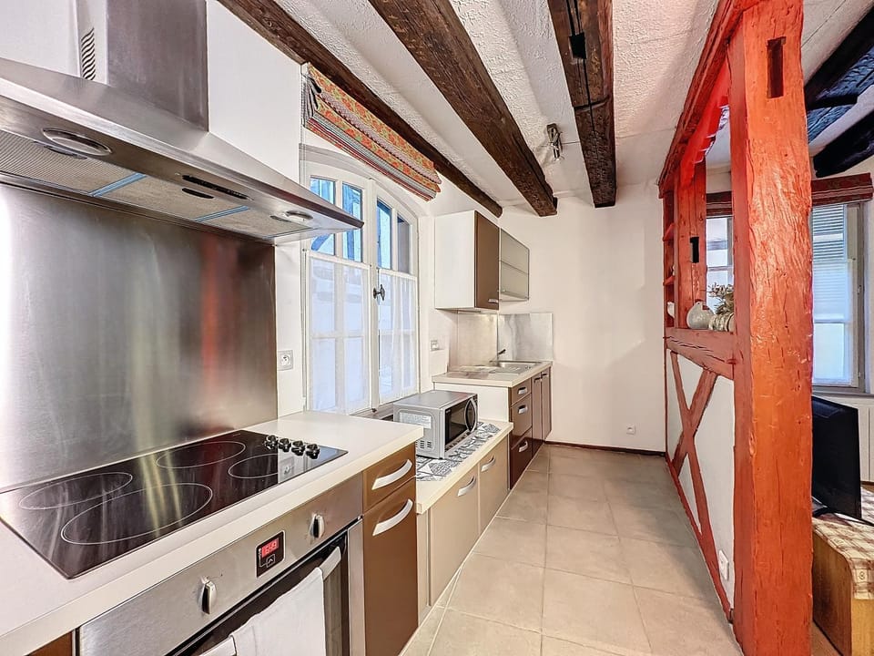 Kitchen or kitchenette, minibar, pet friendly, stove, toaster