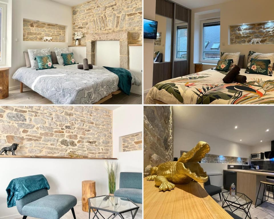 Bed, Photo of the whole room, Bedroom, towels, kitchen