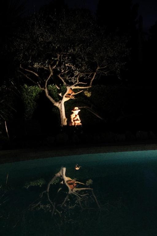 Night, Swimming pool