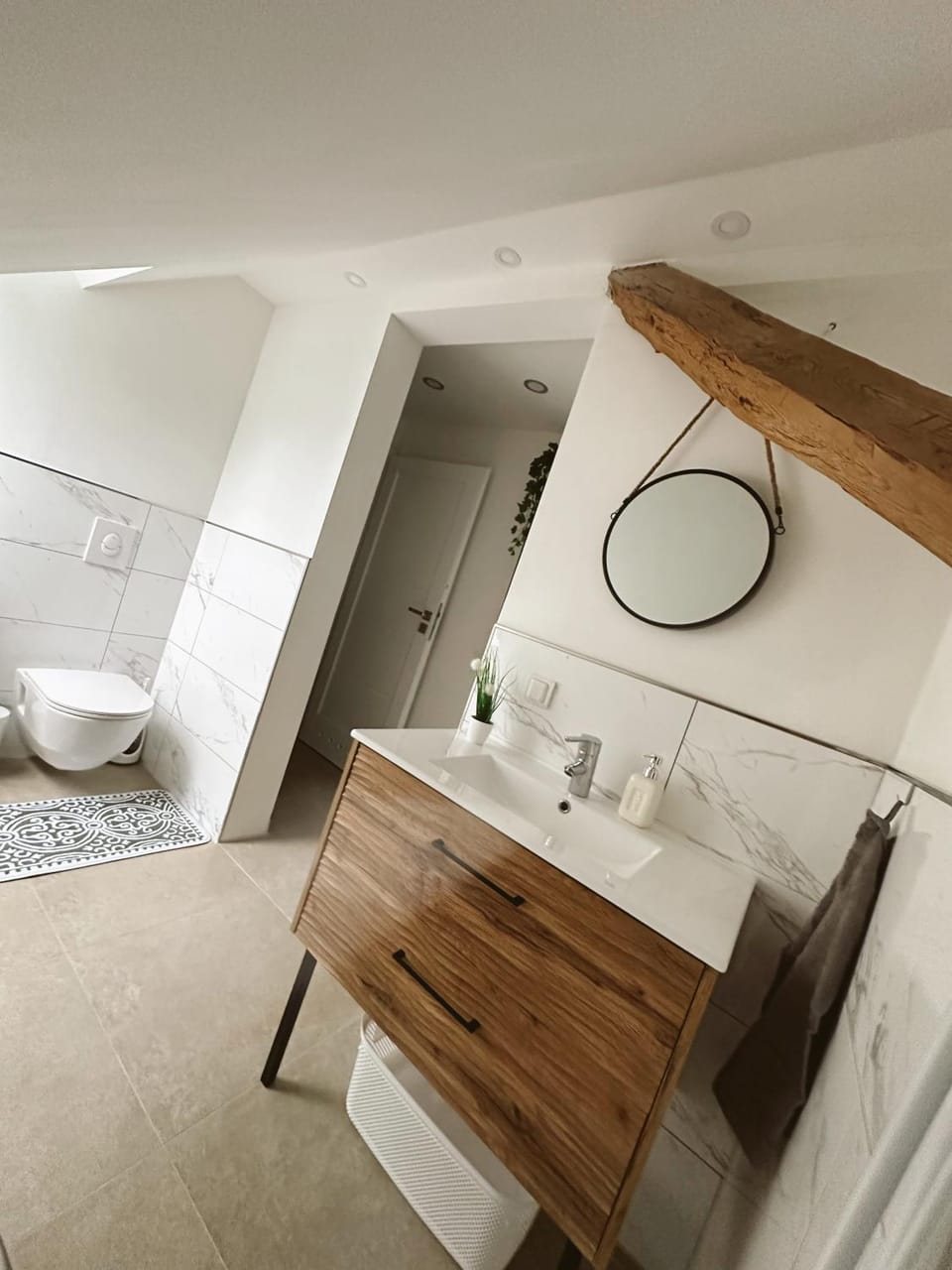 Shower, Toilet, towels