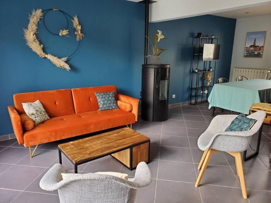 La Wim’Heureuse, maison située entre mer&campagne. House in Wimereux