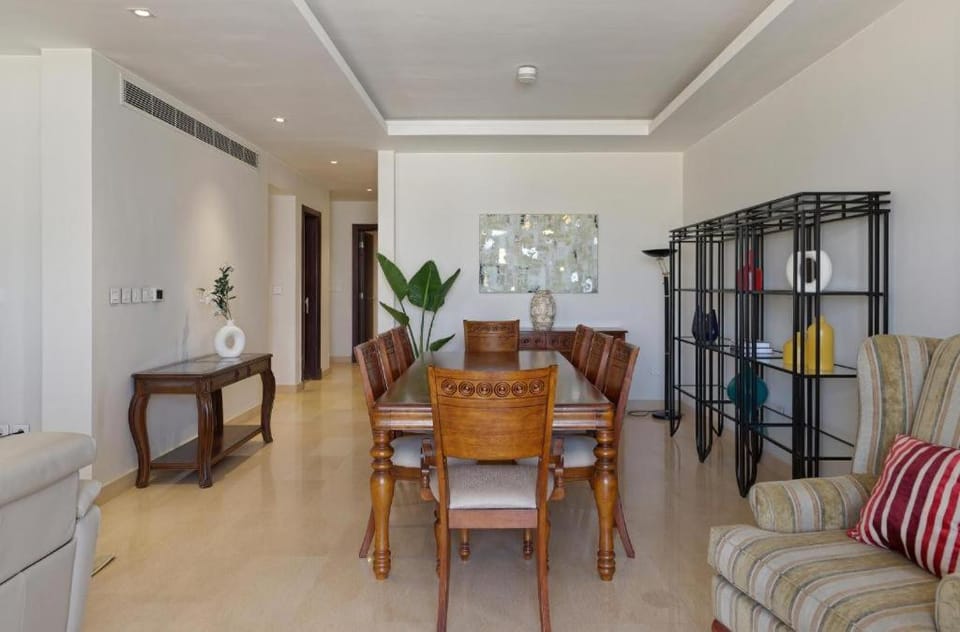 Dining area, air conditioner
