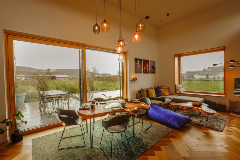 Natural landscape, View (from property/room), Balcony/Terrace, Living room, Seating area