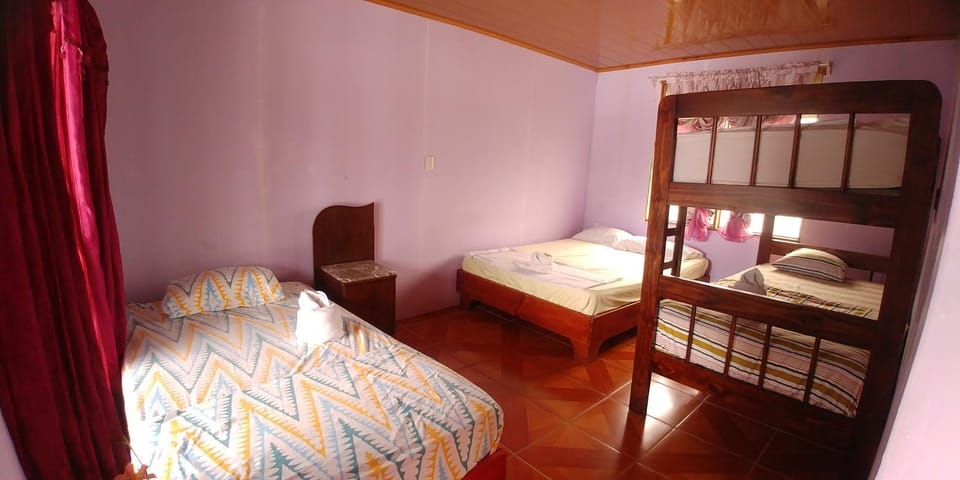 Photo of the whole room, bunk bed