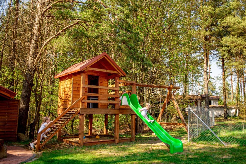 Spring, Children play ground, Garden