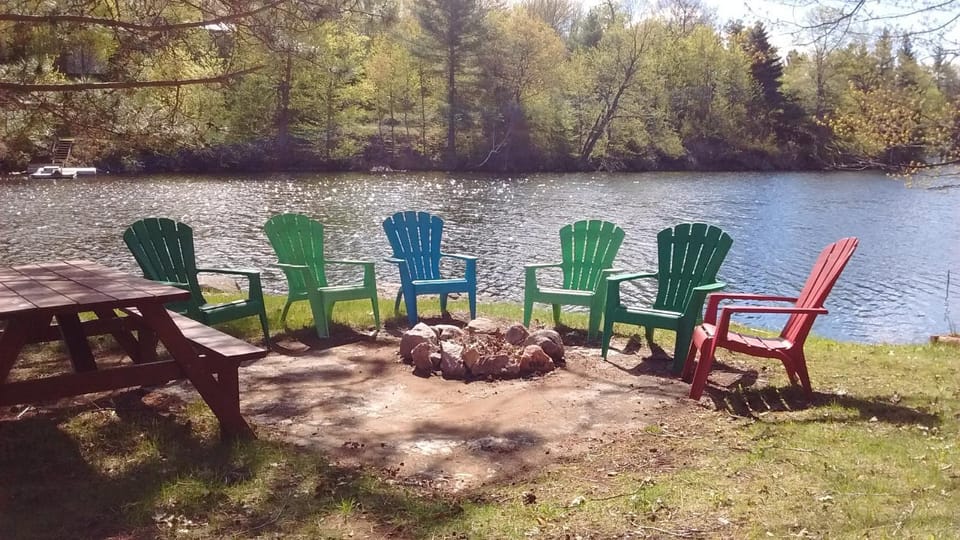 Fishing, Lake view, fireplace
