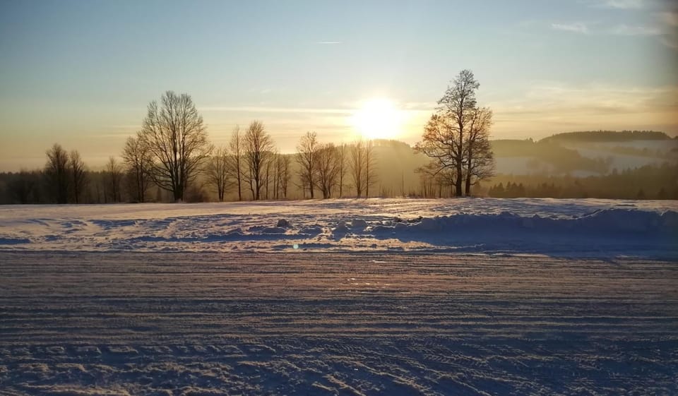 Off site, Natural landscape, Winter, Sunset