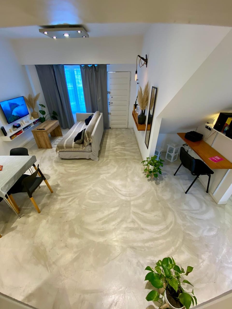 Living room, Seating area, Dining area