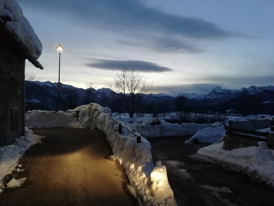 Natural landscape, Winter, Mountain view