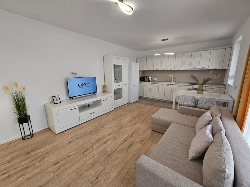 TV and multimedia, Kitchen or kitchenette, Living room, Seating area, fireplace, minibar