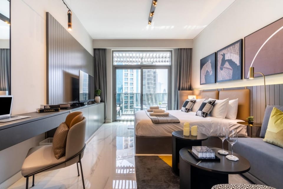 GuestReady - Studio w/ Balcony & Burj Khalifa View Apartment in Dubai