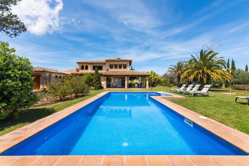 Property building, Garden, Pool view, sunbed