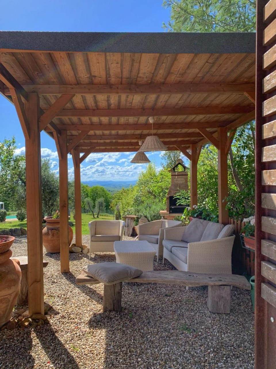 Day, Natural landscape, Garden, Seating area, Garden view