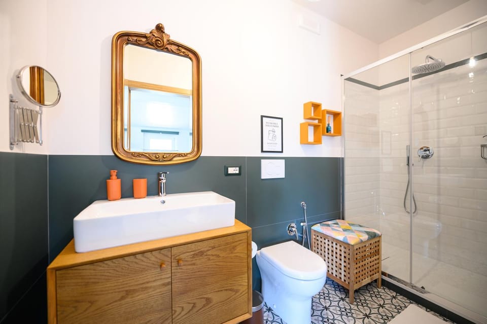 Shower, Toilet, Bathroom, furniture, heating, towels, acessibility
