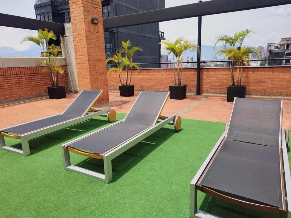 Off site, Balcony/Terrace, City view, sunbed
