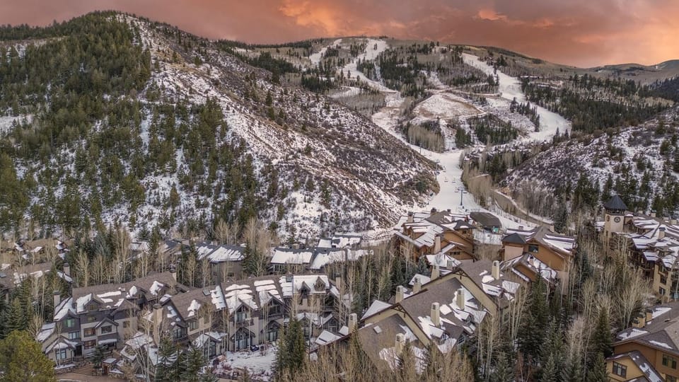 Bird's eye view, Winter, Skiing, Mountain view