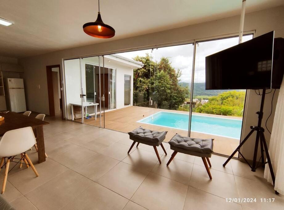 Dining area, Pool view, Swimming pool