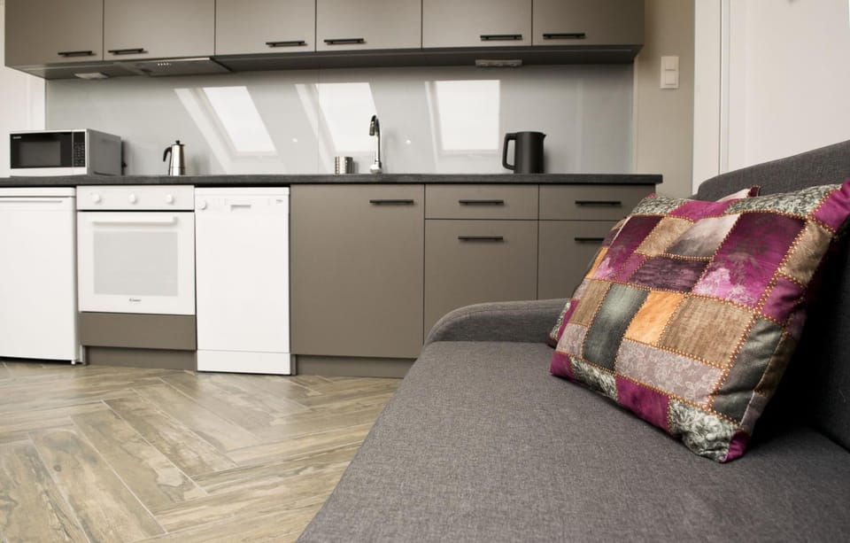 Kitchen or kitchenette, Seating area, minibar, pet friendly, stove
