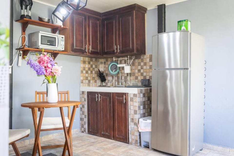 Kitchen or kitchenette, oven, stove