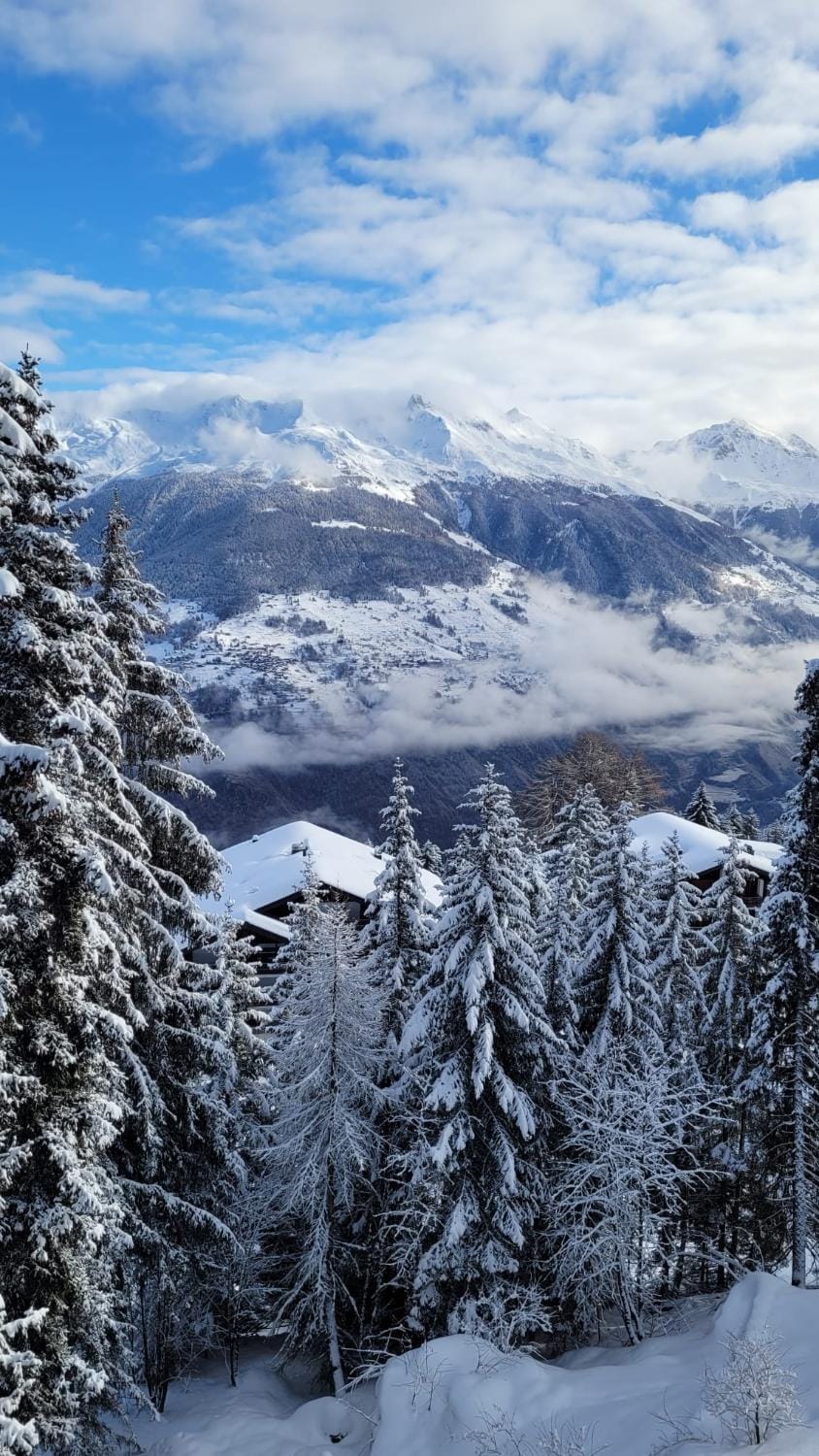 Natural landscape, Winter, Mountain view