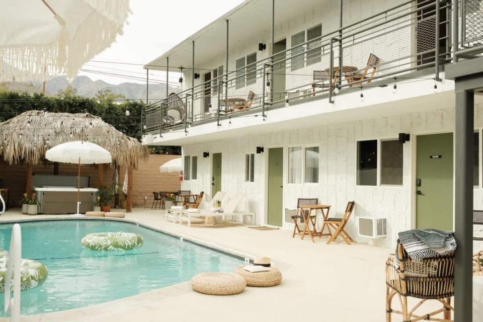 Property building, Day, View (from property/room), Swimming pool