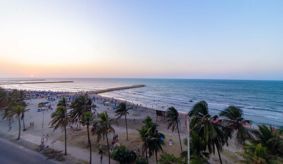 Beach, Sea view, Sunset
