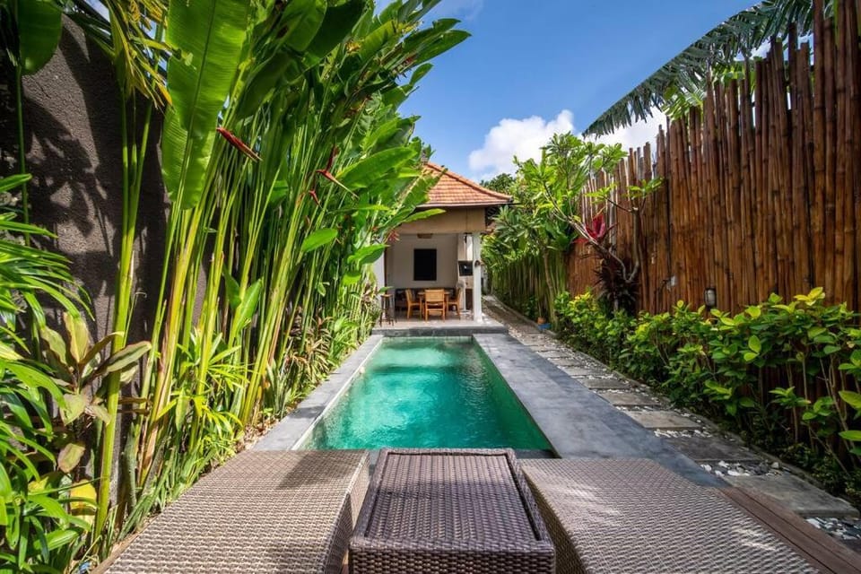 Pool view, Swimming pool, sunbed