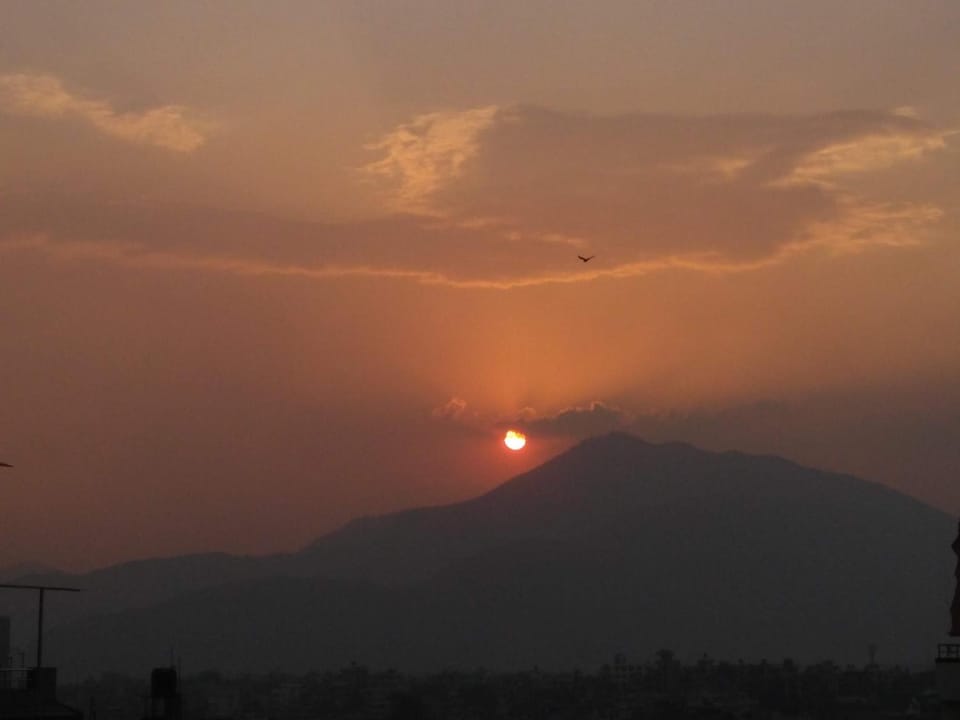 Mountain view, Sunset