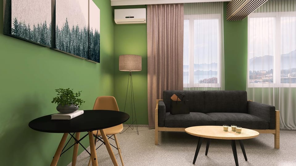 Living room, Seating area, air conditioner