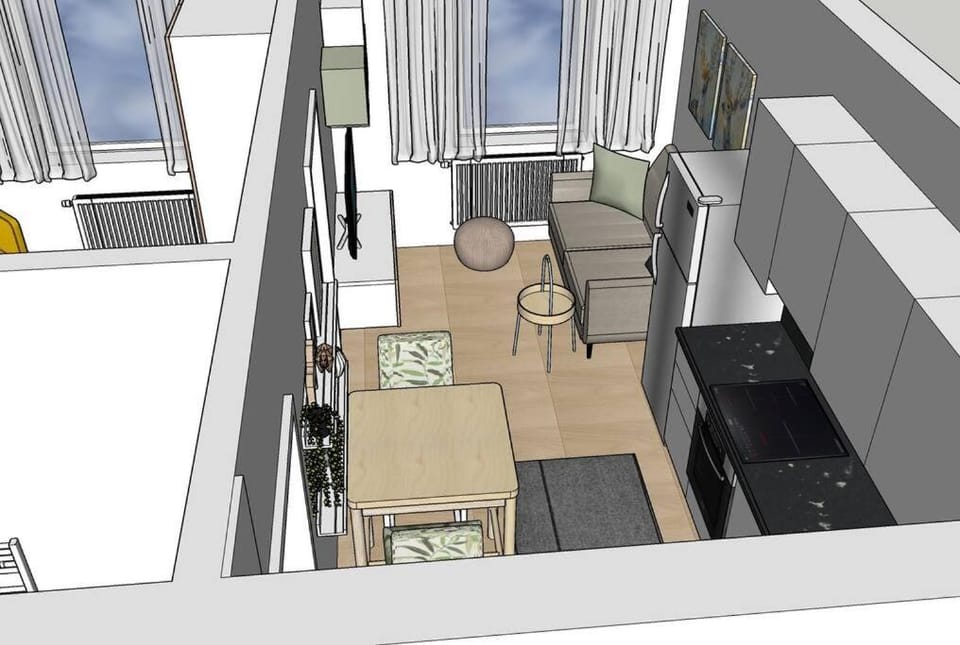 Studio Angelina im 3 OG 30 m² Apartment in Graz