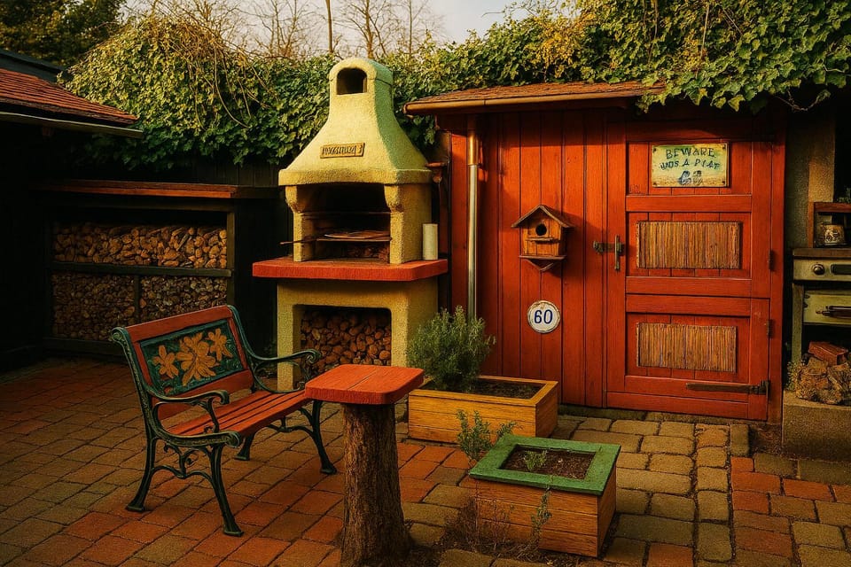 Patio, Spring, Garden