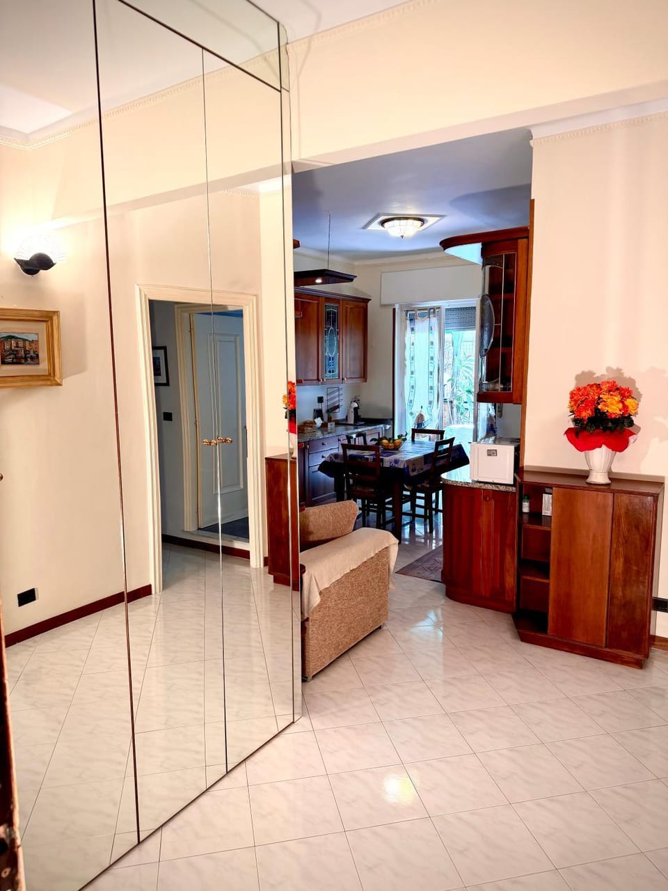 Photo of the whole room, wardrobe