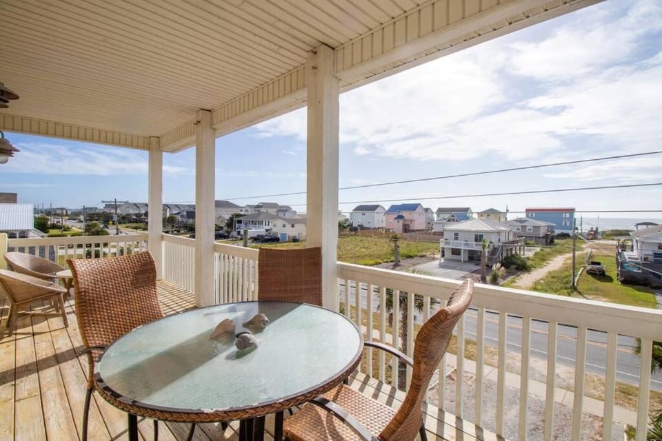 Patio, Day, Balcony/Terrace, Sea view