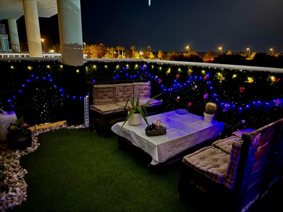 Night, Balcony/Terrace, Garden view