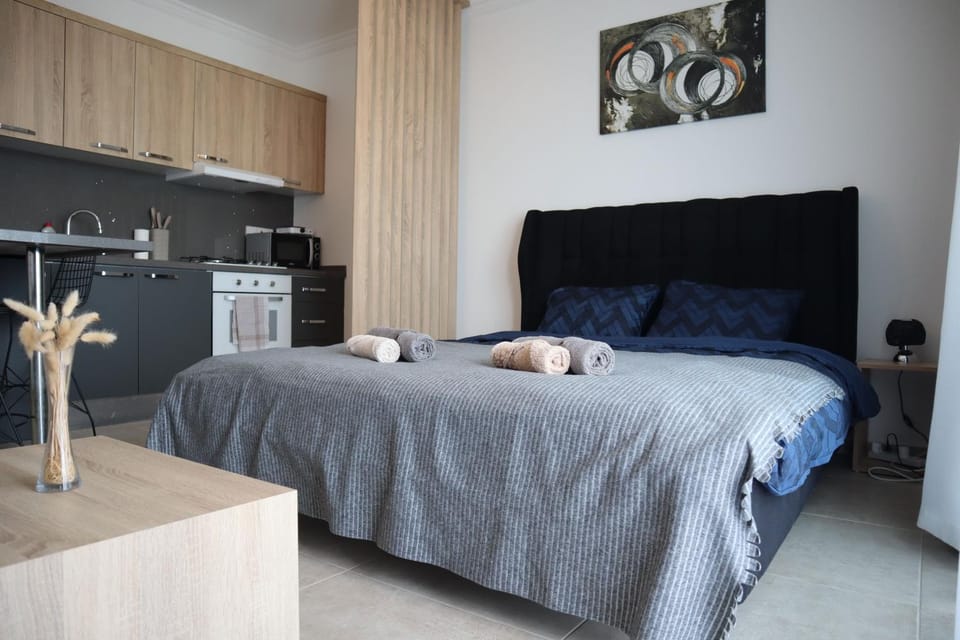 Bed, Kitchen or kitchenette, Photo of the whole room, Bedroom