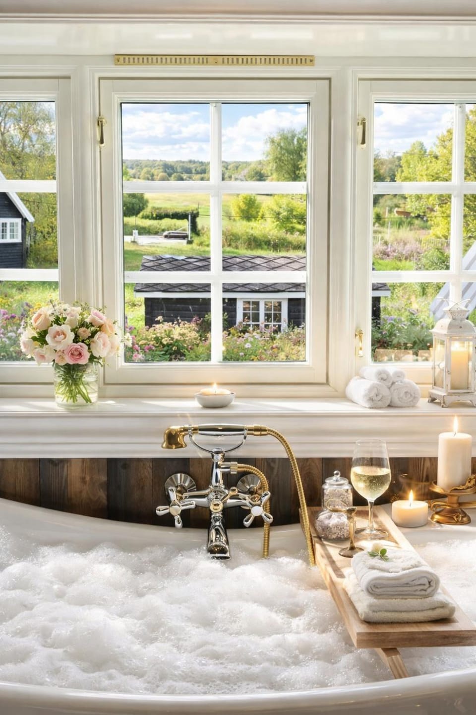 Bathroom, Bath, towels